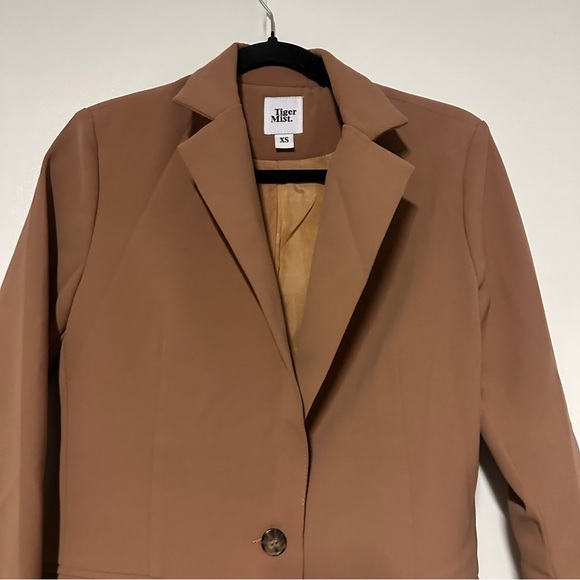 Tiger Mist Avanti Blazer Jacket Camel Brown Size XS - Picture 4 of 9